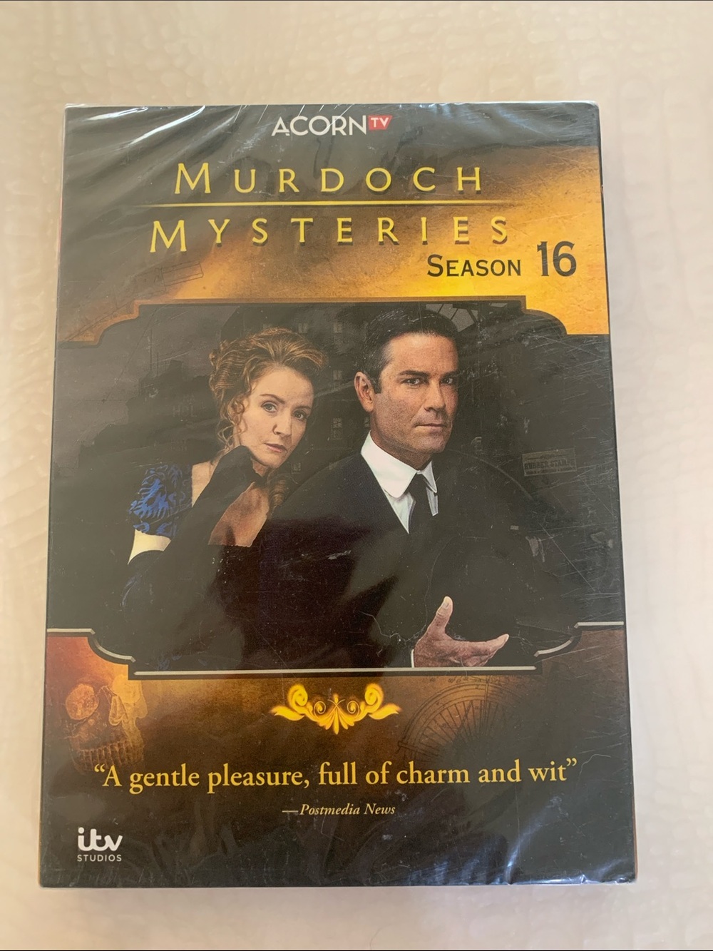 Acorn Murdoch Mysteries DVD Set in Black and Gold